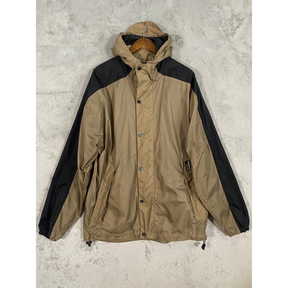 Guide Series Jacket Men LT Khaki Waterproof Hooded Rain Coat Windbreaker Utility